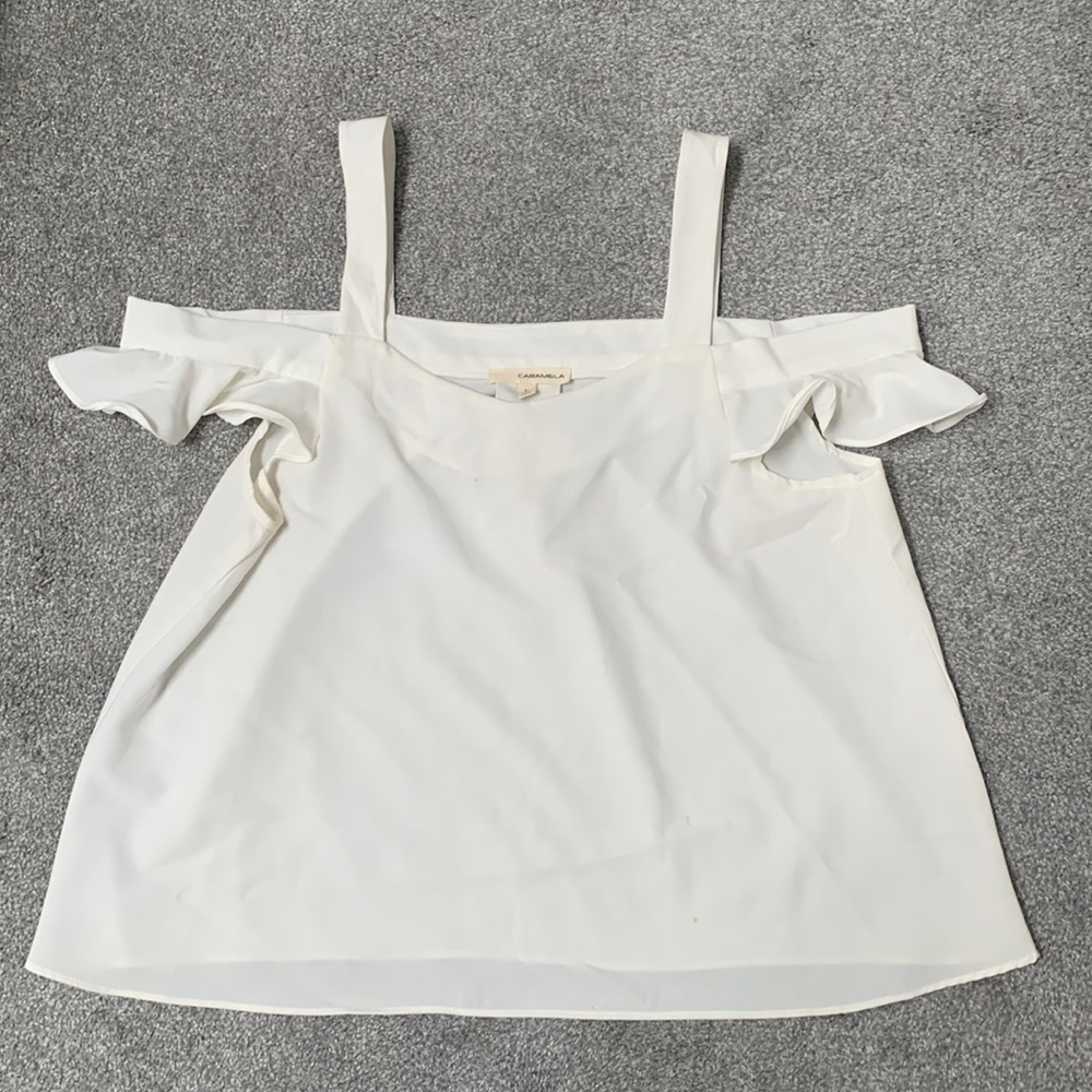 🤍🤍 Caramela, Off the Shoulder Blouse